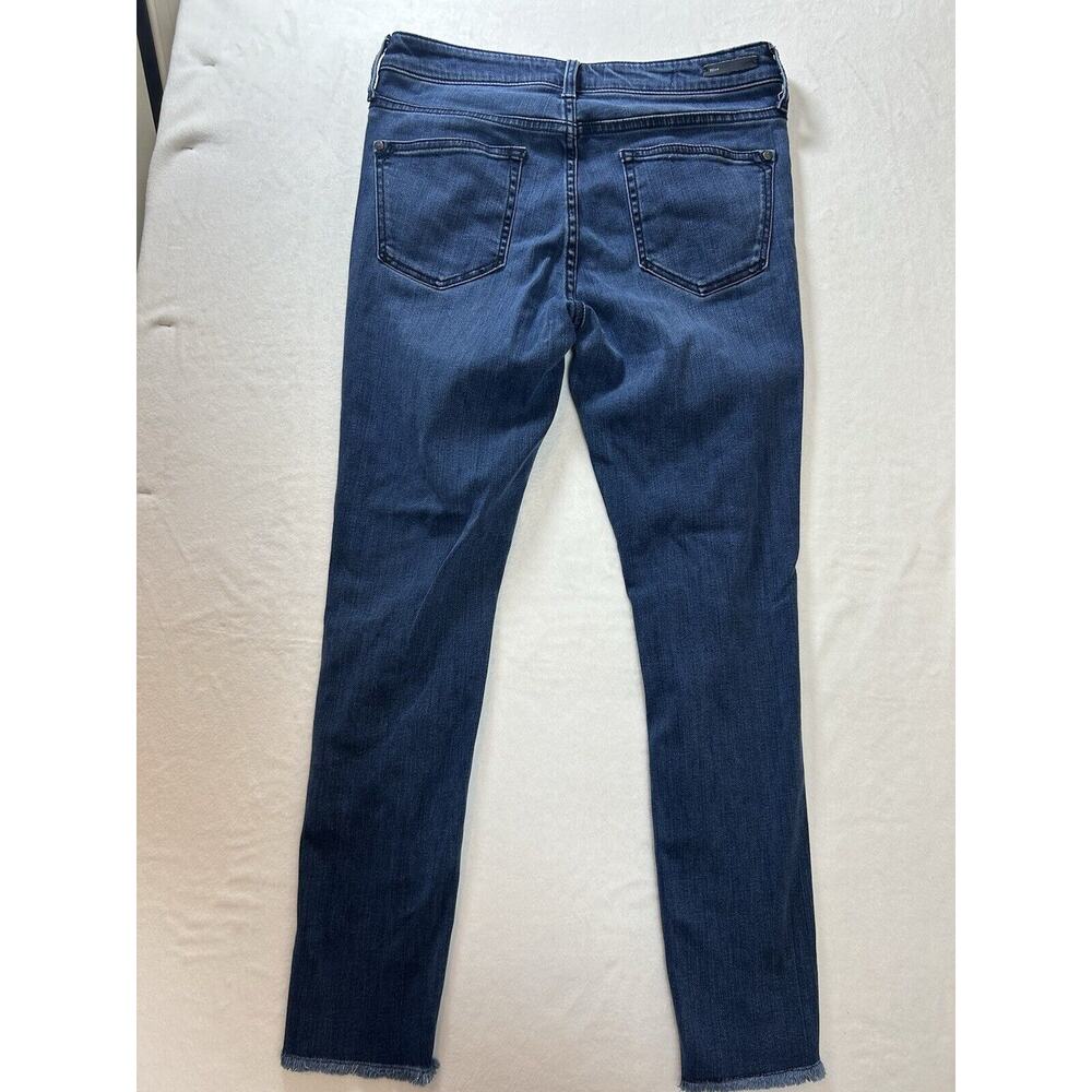 Pilcro And The Letterpress Anthropologie Script Jeans Size 28 Womens Raw Hem Med - Picture 7 of 8
